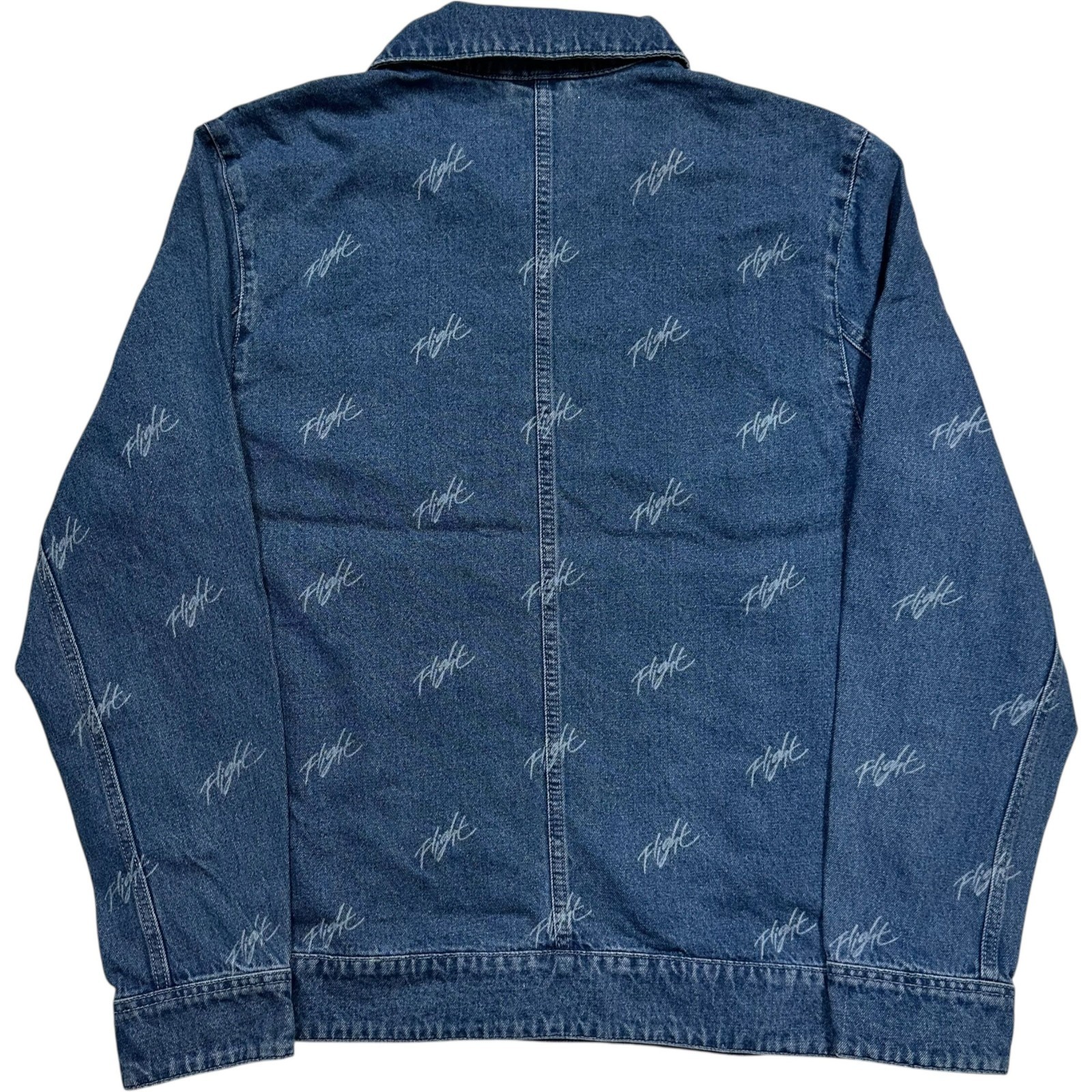 SACAI X NIKE Nike Air Jordan Flight Heritage Denim Trucker Jacket Uomo Taglia Media Blu NUOVO