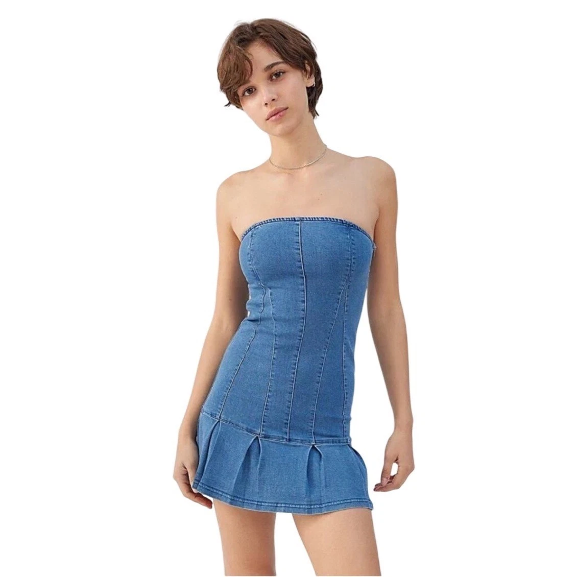 Urban Outfitters Blue Denim Dresses for Women for sale
