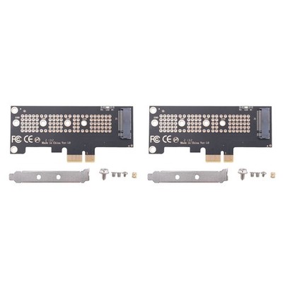 2X NVMe PCIe M.2 NGFF SSD to PCIe X1 Adapter Card PCIe X1 to M.2 Card6422