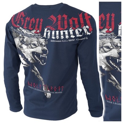 DOBERMANS AGGRESSIVE Langärmeliges T-Shirt Herren Wikinger Hund Wolf LS200