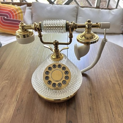 Vintage 1996 Godinger Shannon Irish 24% Lead Crystal Telephone | eBay