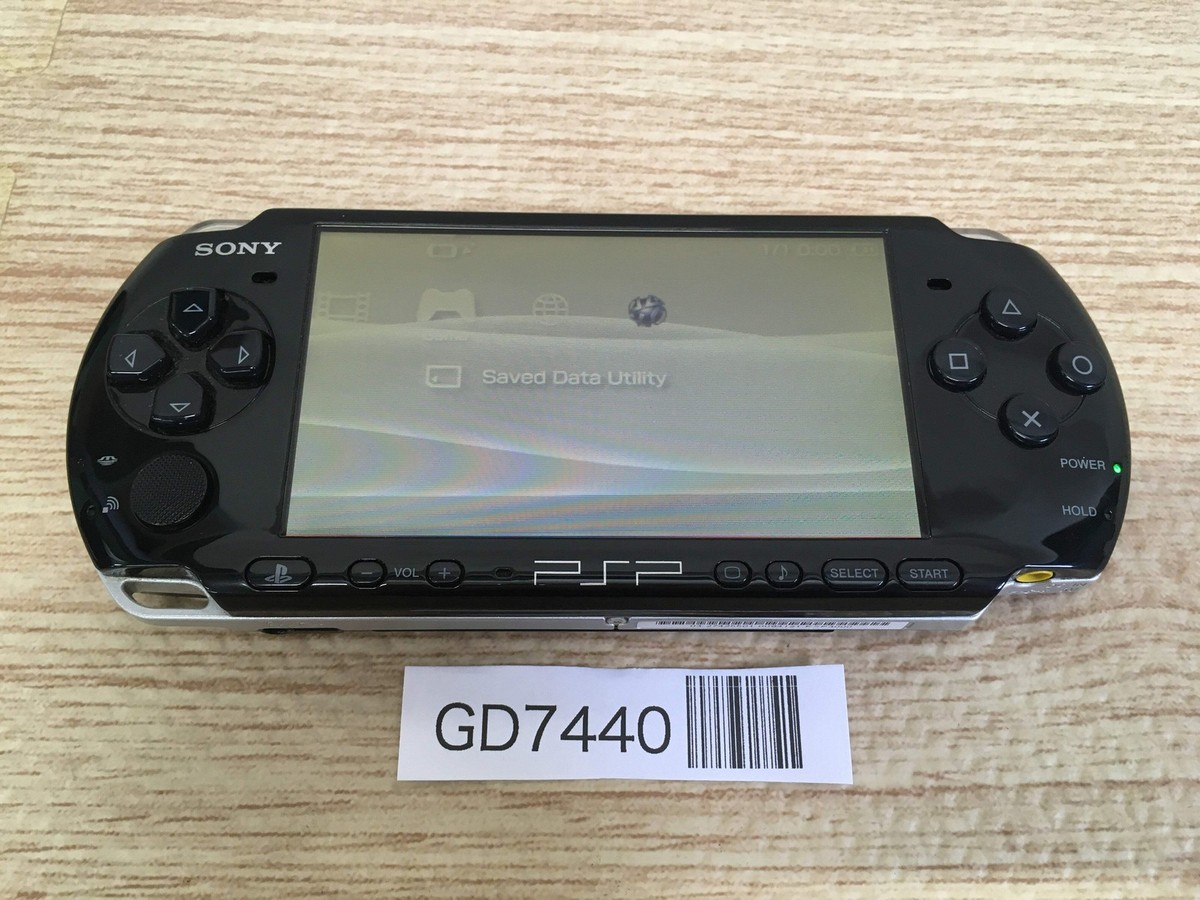 GD7440 Plz Read Item Condi PSP-3000 PIANO BLACK SONY PSP