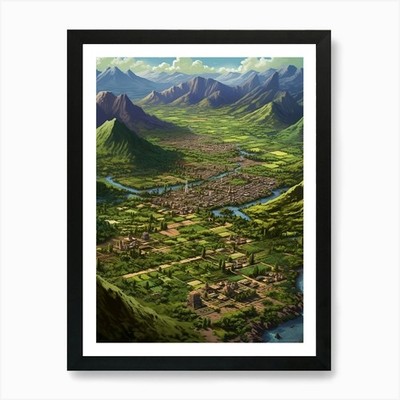 Yakima Valley Fauvism 8 Kunstdruck gerahmt Wandbild Poster Leinwanddruck Bild