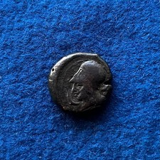 Syrakus Sizilien Dionysios I. Athena Hippocamp Bronze 9,5 g 21 mm s-ss #3083