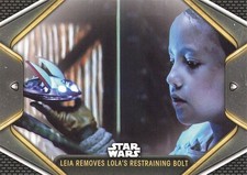 2023 Topps Star Wars Obi-Wan Kenobi Leia Removes L0LA's Restraining Bolt #80