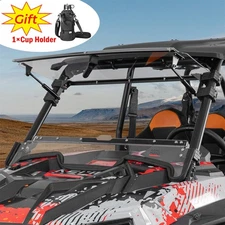 Flip Up Split Front Windshield for 2019-2023 Polaris RZR XP 1000/ 4 1000/ Turbo