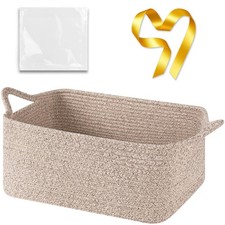 Large Empty Gift Baskets for Baby Shower, 16.5" L x 12.6" W x 7" H Cute Woven...