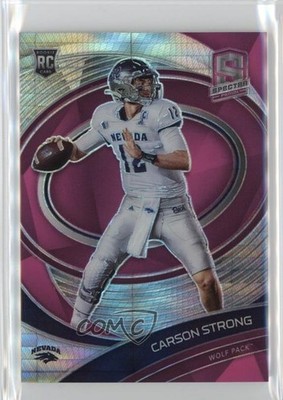 2022 Chronicles Draft Picks Neon Pink Prizm 4/75 Carson Strong #33 Rookie RC 2wh