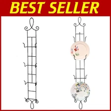 Vertical Plate Display Rack - 4 Tier Holder