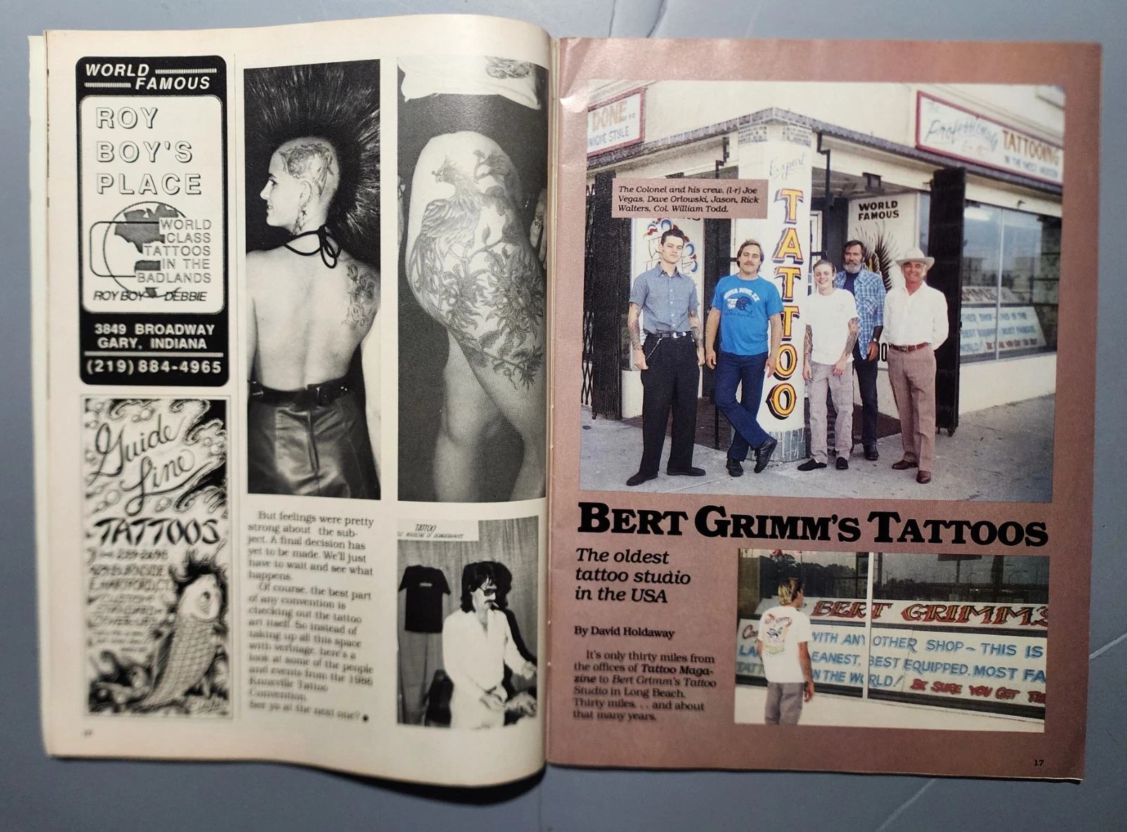 original vintage '87 tattoo VIII mag nyc irezumi bert grimm roy boy spider webb - product detail image 4