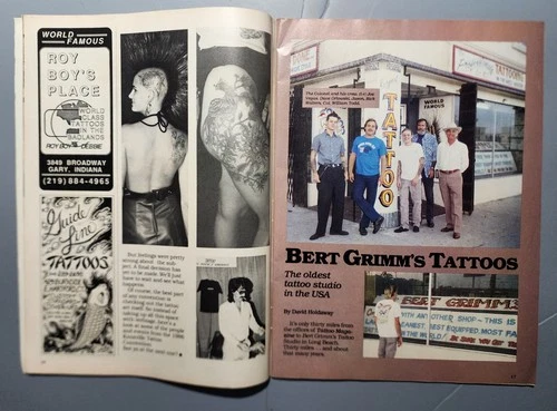 original vintage '87 tattoo VIII mag nyc irezumi bert grimm roy boy spider webb image 4