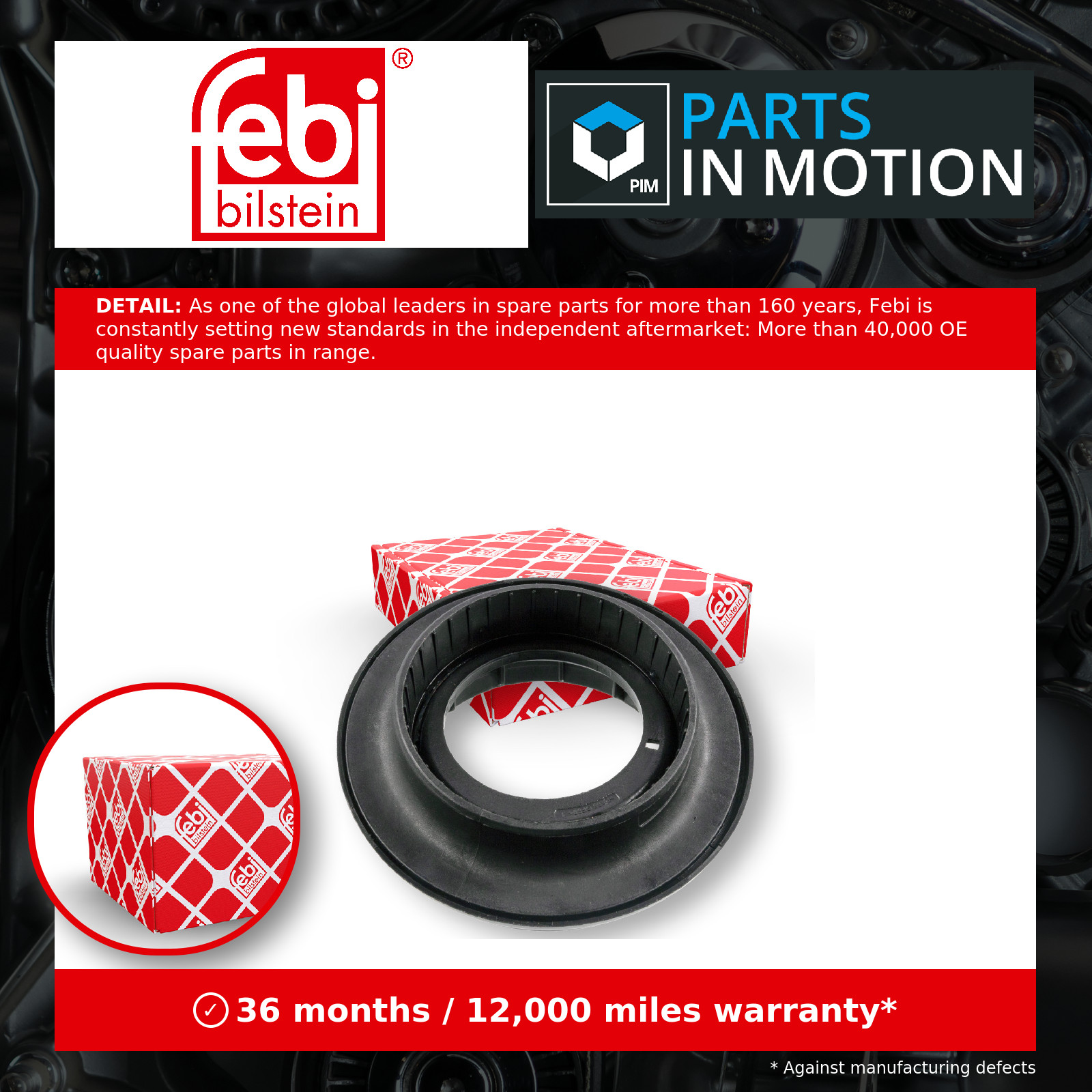 Strut Anti Friction Bearing Front Left or Right 183292 Febi Mount Suspension New
