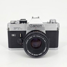Canon FTb QL 35mm SLR Film Camera with 50mm f/1.8 FD Lens- Tested
