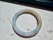 Burma Jadeite Bangle 53.3 Purple Green Yellow Translucent Type A Burmese Jade