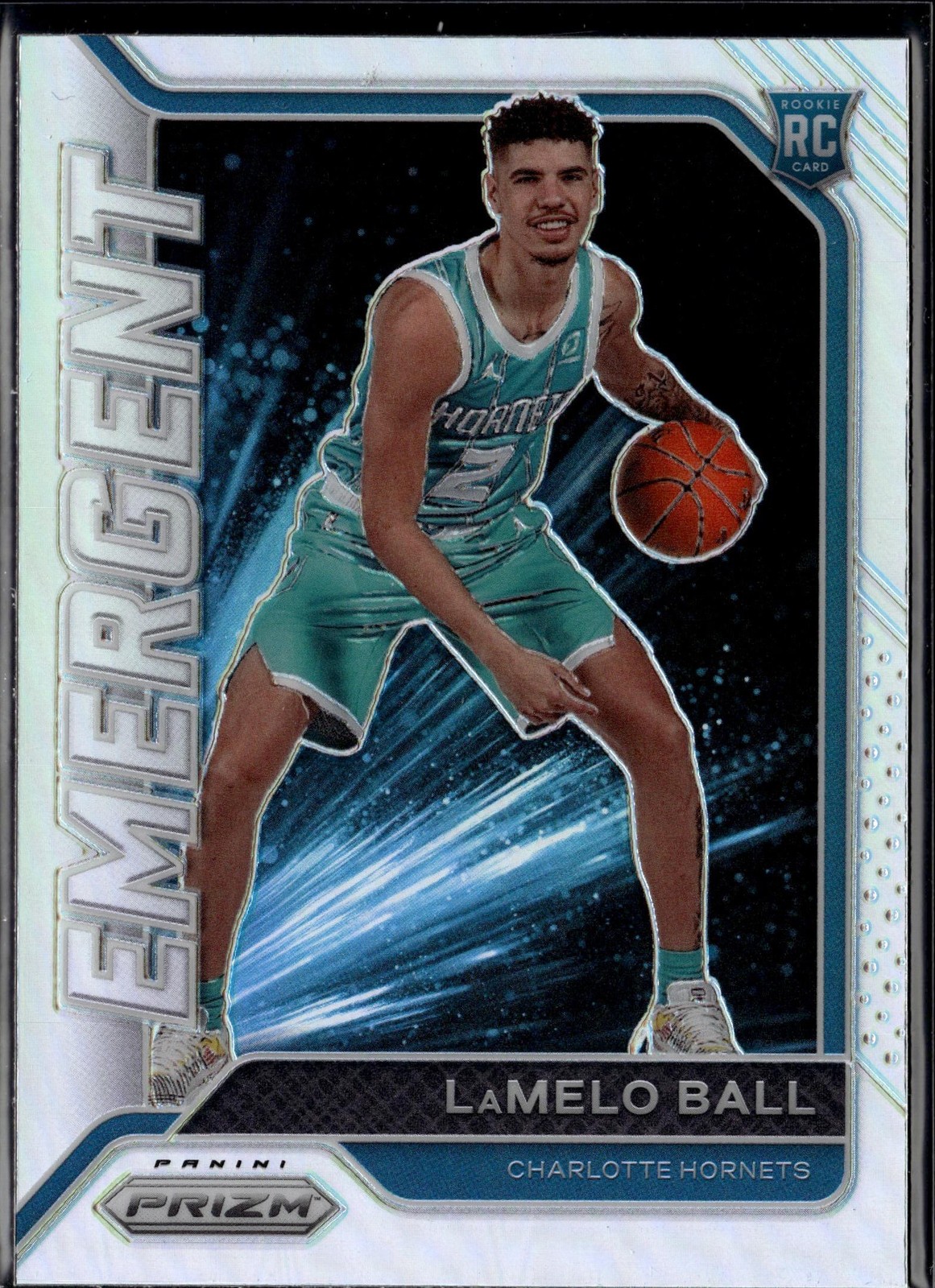 2020-21 Panini Prizm #23 LaMelo Ball Emergent Prizms Silver
