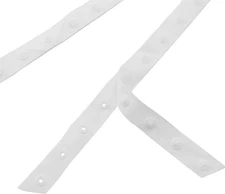 Snap Fastener Tape 3.28Yard White Sewing Snap Ribbon Fastener Press Stud Tape...