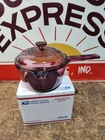 Vintage Pyrex Visions Corning Ware 1 Liter Sauce Pan With Lid Cranberry