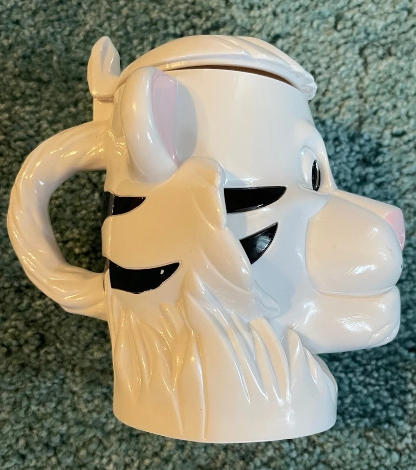 Vintage - Caneca de Lanche Tigre Branco - Lembrança Circo Ringling Bros Barnum & Bailey - Imagem 2 de 4