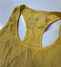 Lululemon Swiftly Tech Racerback 2.0 Sz 12 Highlight Yellow Sweat-Wicking Tank
