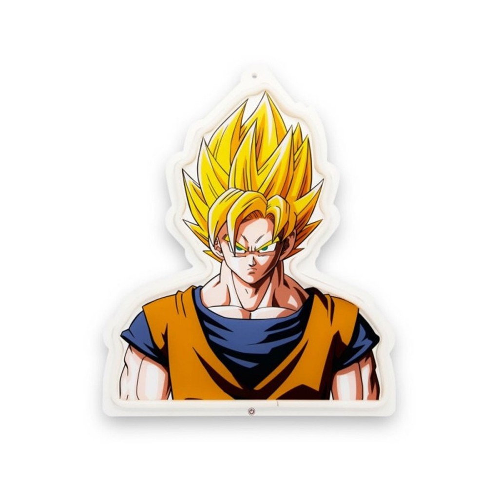 Lámpara mural neón LED Goku Super Saiyan 40 cm Dragon Ball Z