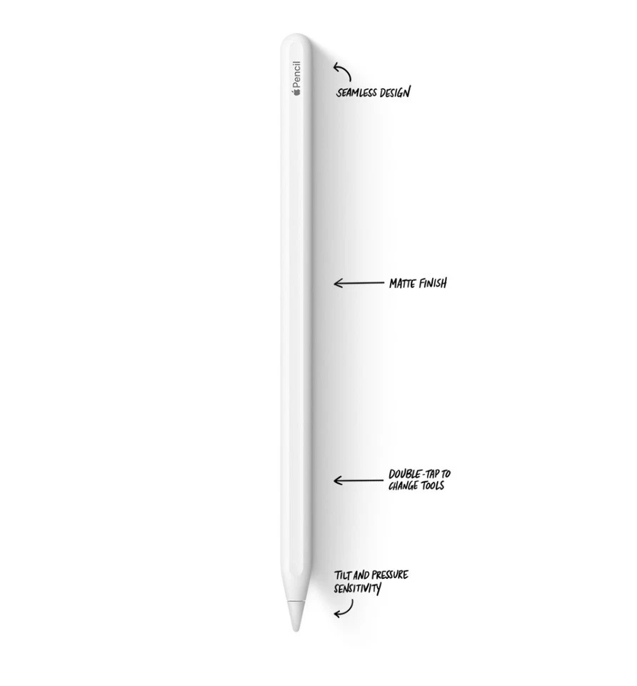 Apple карандаш (2-го поколения) комплект с жесткий чехол для переноски + алюминиевая подставка (черный) - Изображение 4 из 4