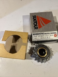 NOS Suntour Winner Pro 5-Speed Freewheel (13x17) w/Silver Finish NIB