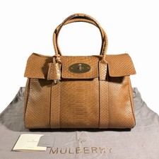 Mulberry Leather Bayswater Heritage Handbag | Brown | Size: W:35cmxH:26cmxD:12cm
