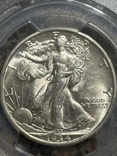 1934-d Walking Liberty Half Dollar, Better Date, PCGS AU55, Nice, Free Shipping