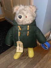 Rare 18 Paddington Bear 957892 by Gabrielle Designs 1972 Green Hooded Coat