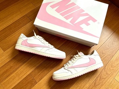  Air Jordan 1 Low Travis Scott Shy Pink IQ7604-100 Men s Size 5-14