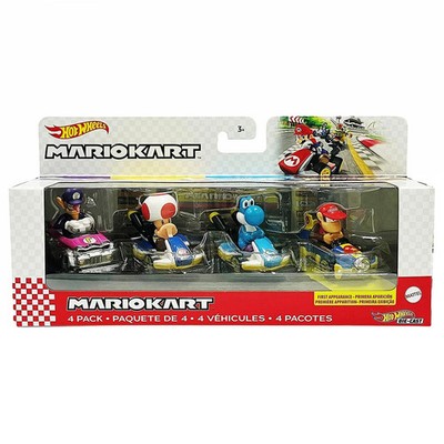 Hot Wheels Mario Kart 4 Pack 1:64 Diecast