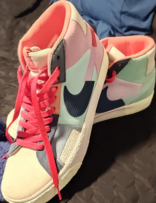 Nike SB Zoom Blazer Mid DA8854-500 Mosaic Pack Multi Colorblock Men's Sneakers