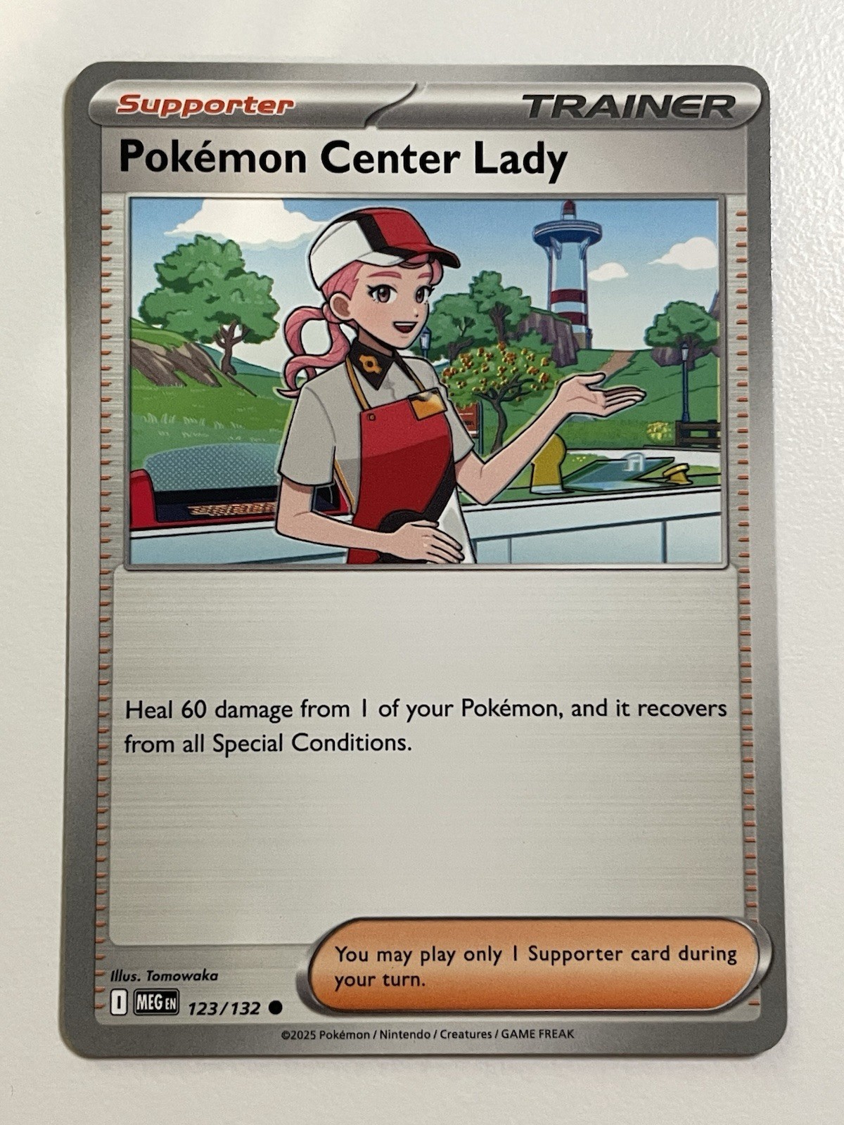 Pokemon Center Lady 123/132 - Regular - ME01: Mega Evolution - Pokemon NM