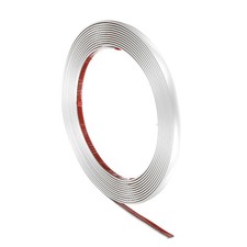 16.4ft x 0.31" Wall Trim Self Adhesive PVC Flexible Molding Trim, Matte White