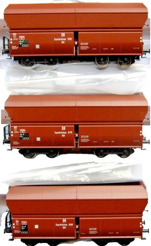 Brawa H0 47031 3 Kohlewagen OOt Saarbrücken DR Ep.2 DRB DRG NEU zu E95 2000 2003 | Zustand: Neu