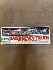 2005 Hess Emergency Truck w/ Rescue Vehicle, Lights & Sound, New in Box SVT 304