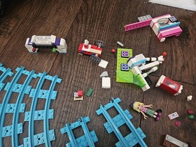 Lego Friends 12 Piece Amusement Park Roller Coaster Track blue And Other Pieces 