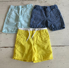 Boy's JANIE  JACK Size 4 Yellow  Nautical  Light Blue Shorts Lot