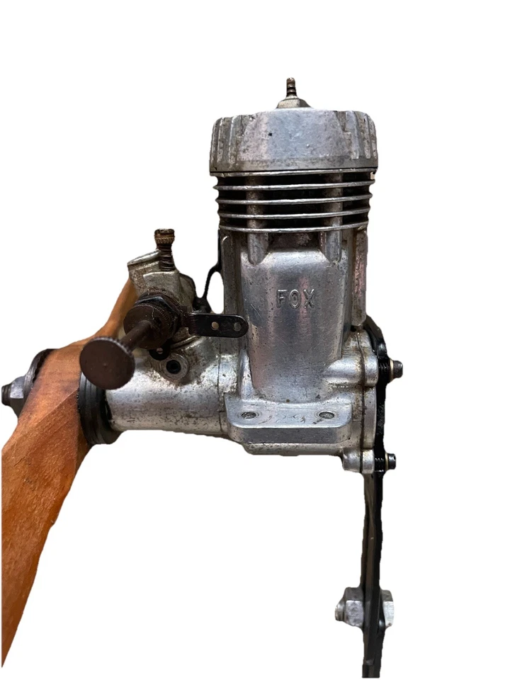 Fox 29 Vintage Racing Stunt Model Airplane Engine HD - Chrome Body- Slant Plug - Image 3 of 4