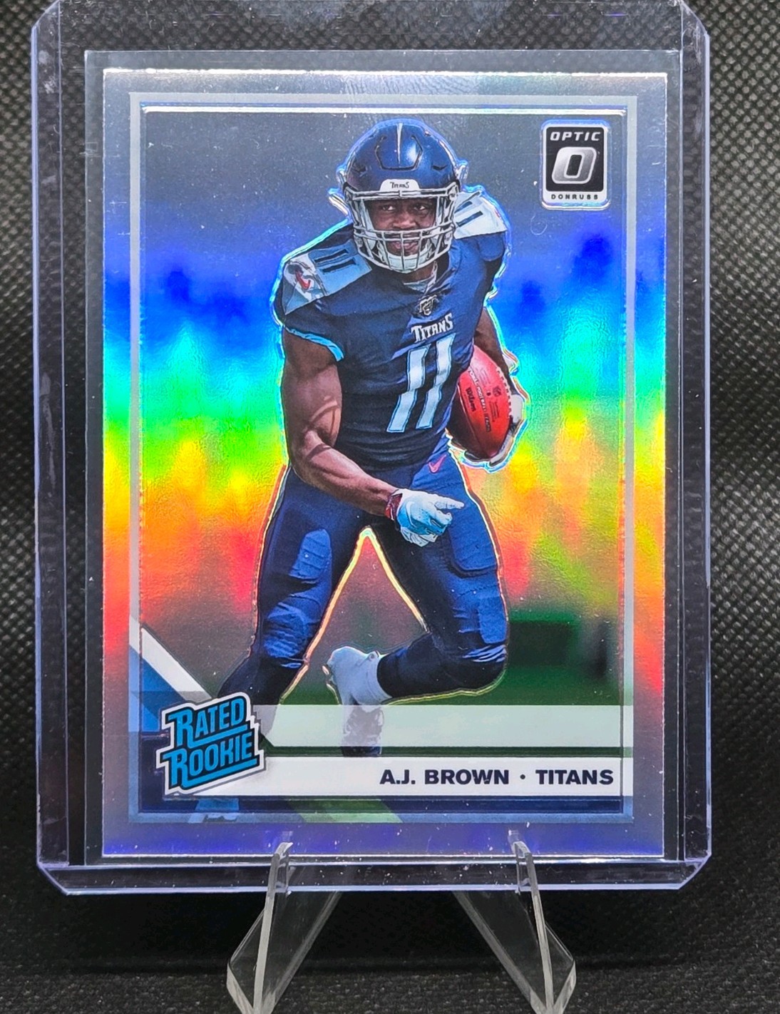 2019 Panini Donruss Optic Rated Rookie Holo Prizm AJ Brown #164 Rookie RC