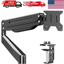 Gas Spring Monitor Arm Desk Mount - Rotate, Tilt for 17-32" Monitors