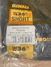 BNWT Dewalt Work Trousers UNOPENED BAG Holster Pockets Cordura W36/L29 Short Leg