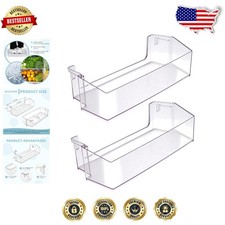 Refrigerator Door Shelf Bin 2-Pack  Whirlpool Right Side Upgrade