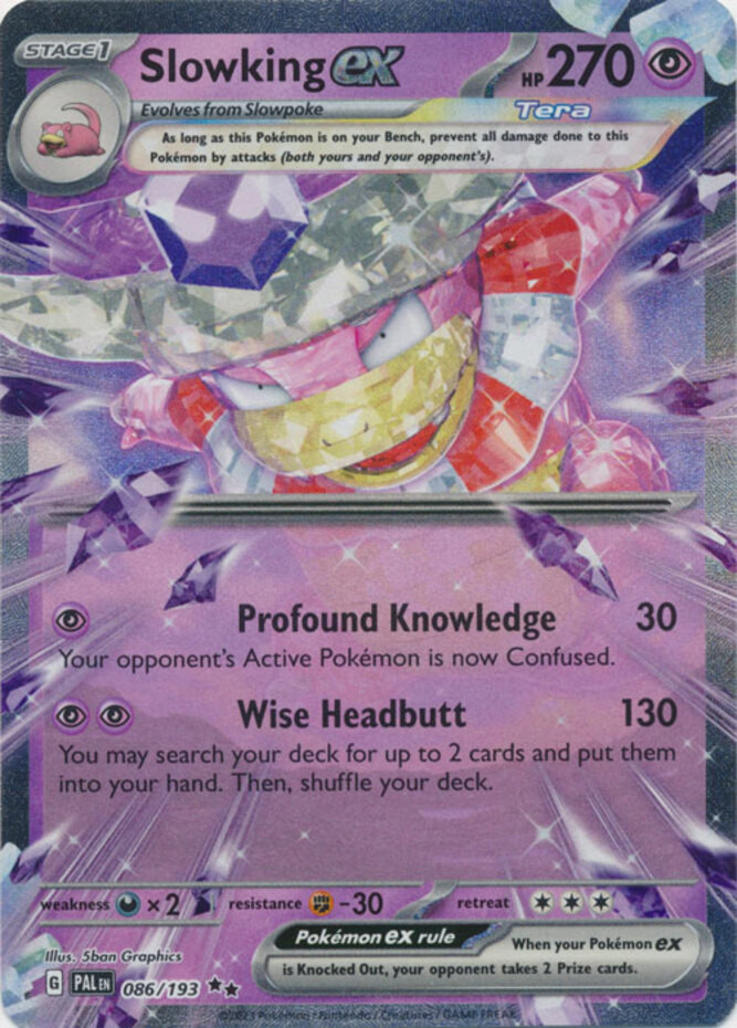 Pokemon Slowking ex - 086/193 - Double Rare NM-Mint Paldea Evolved
