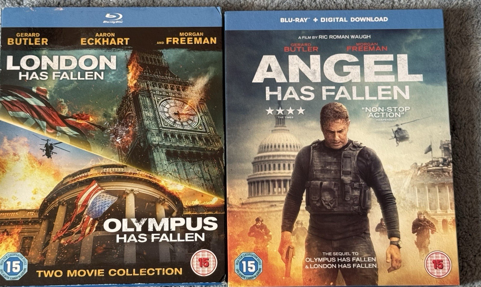 Olympus + London + Angel Has Fallen, Trilogy (3x Blu-ray) Gerard Butler, bundle