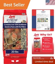 Supreme Wild Bird Seed - Wild Bird Food Mix with Nuts  Sunflower Seeds for O...