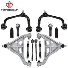 Front Upper Lower Control Arms Ball Joints for 2WD 2005-2008 F-150 Mark LT 12x