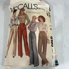 McCall’s 8195 Pants Size 12 1982 CUT Sewing Pattern