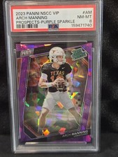 2023 Panini NSCC VIP Arch Manning Purple Sparkle /50 PSA 8 05/50 🔥 🔥