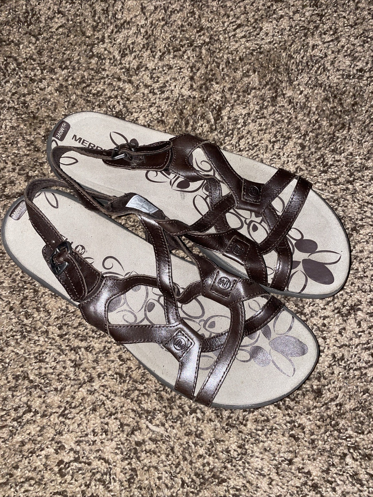 merrell sandali donna marroni slingback taglia 10